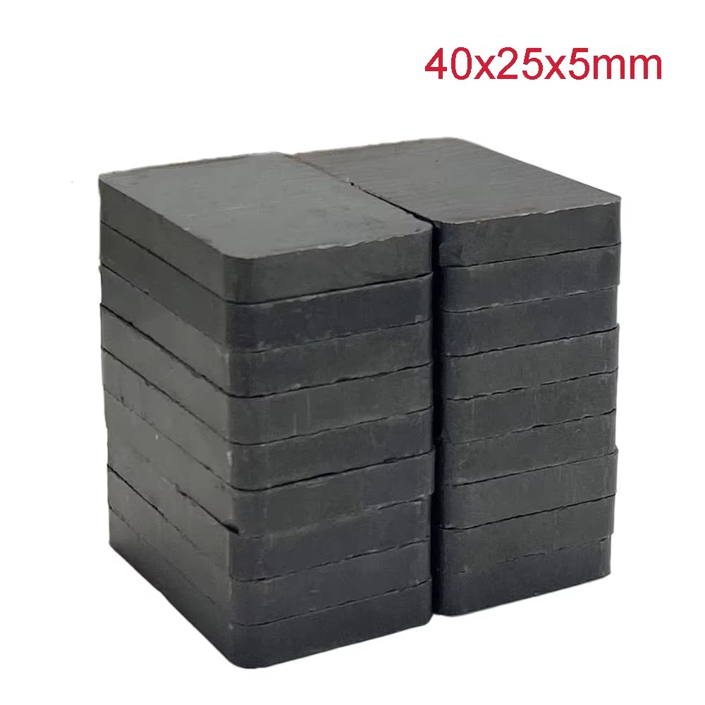 Science And Hobby - 8/12pcs Ferrite Ceramic Blocks Magnets 40×25×5mm