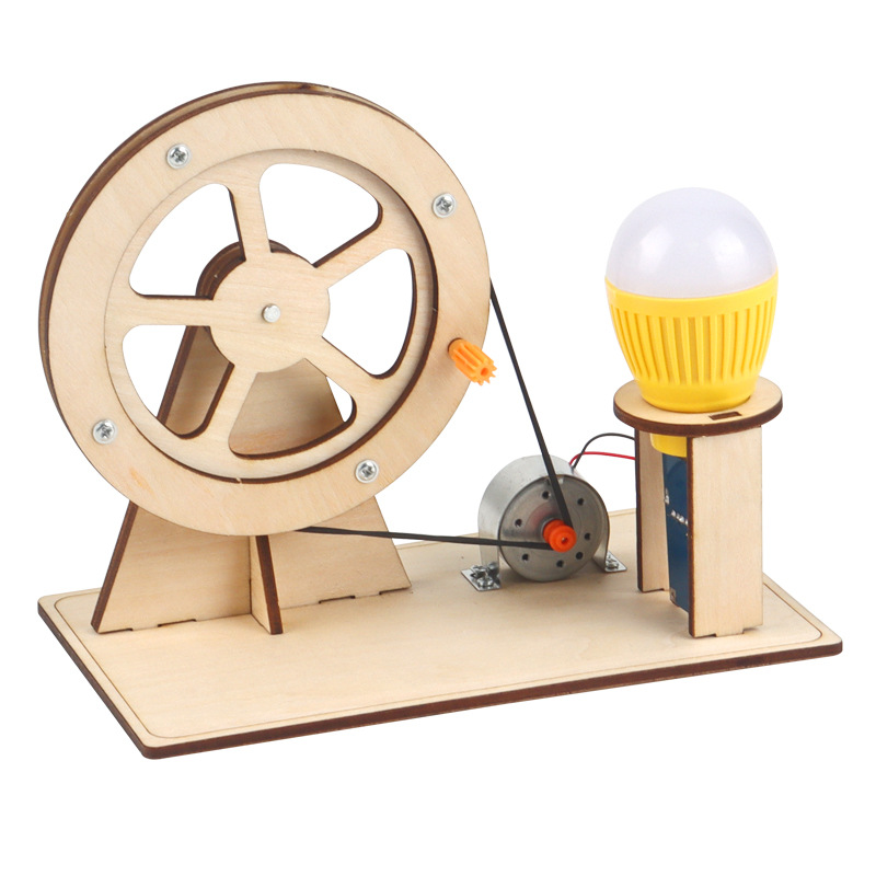 Science Project - Wooden Hand Generator Kids Science Toy