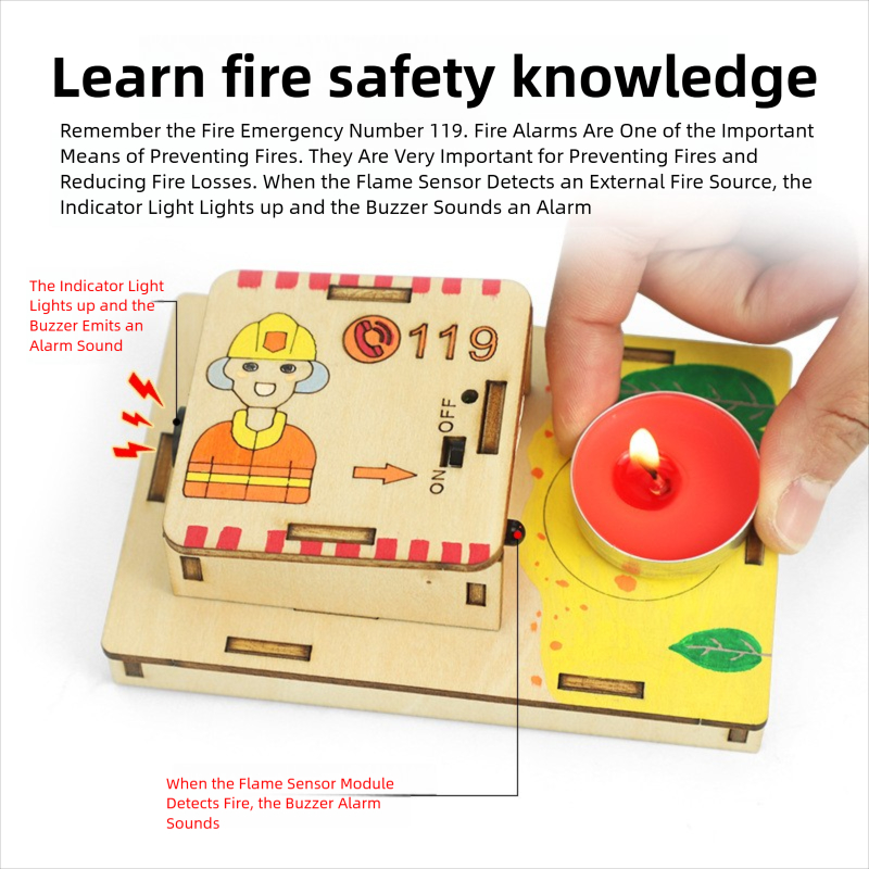 DIY Fire Alarm Circuit Kit Puz - Science Project review and price
