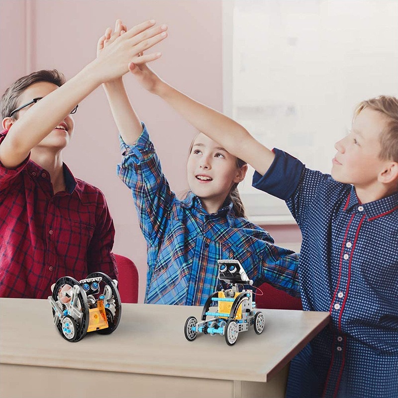 13-in-1 Solar Powered Robot Ki - Science Project Robot review and price
