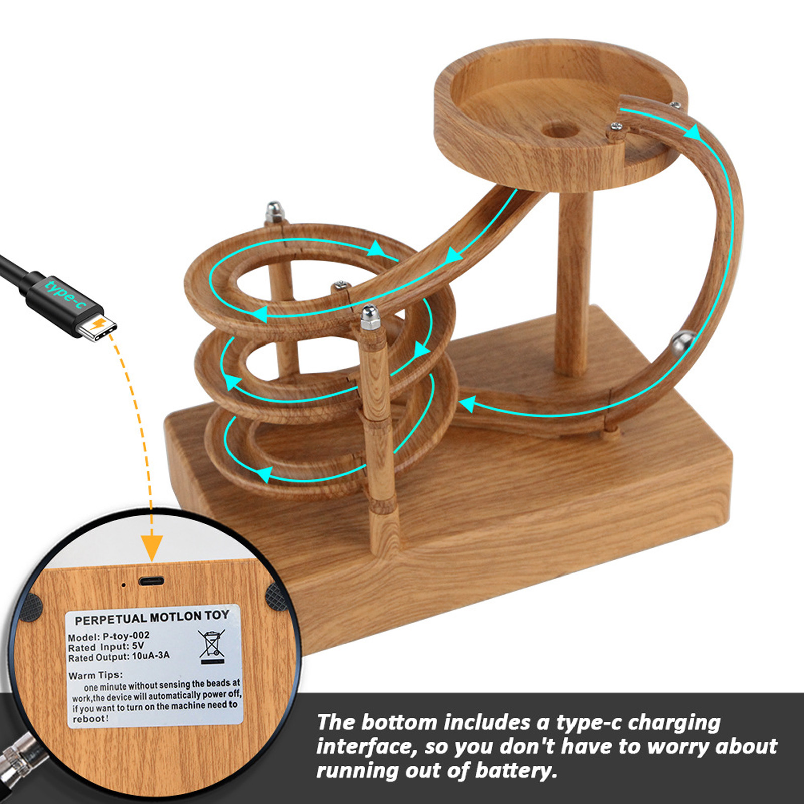 Rolling  Perpetual Motion Mach - Newton Cradle Large review and price
