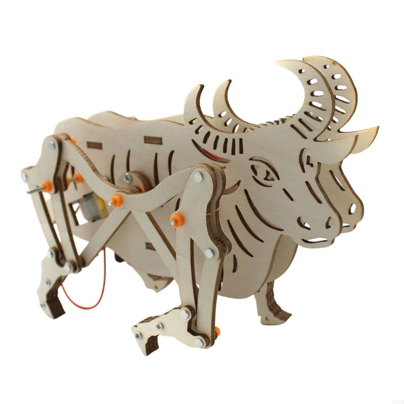 Wooden Mechanical Robot Cattle - Science Project Robot review and price