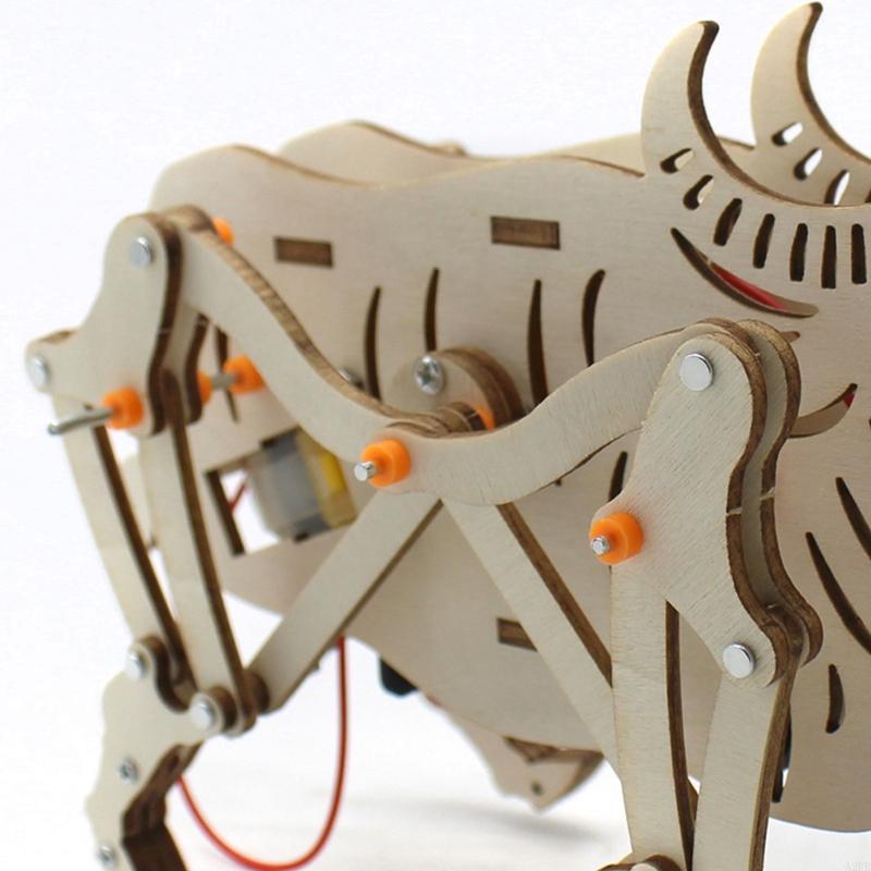 Wooden Mechanical Robot Cattle - Science Project Robot review and price